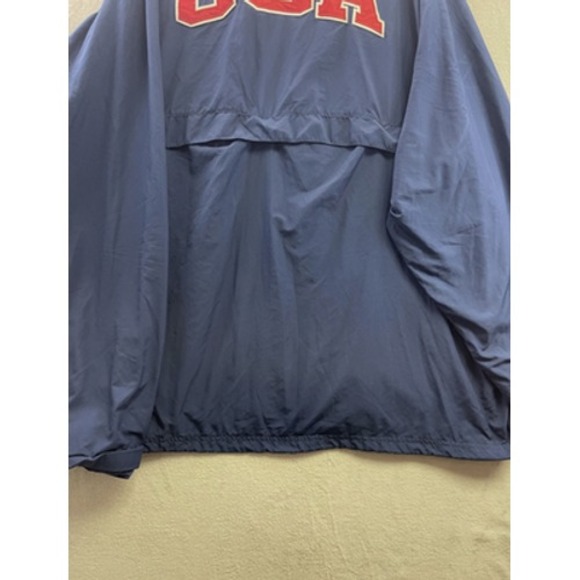 USA Powerlifting Jacket Mens 2XL Blue Windbreaker Adidas Team Track Coat - Picture 7 of 7
